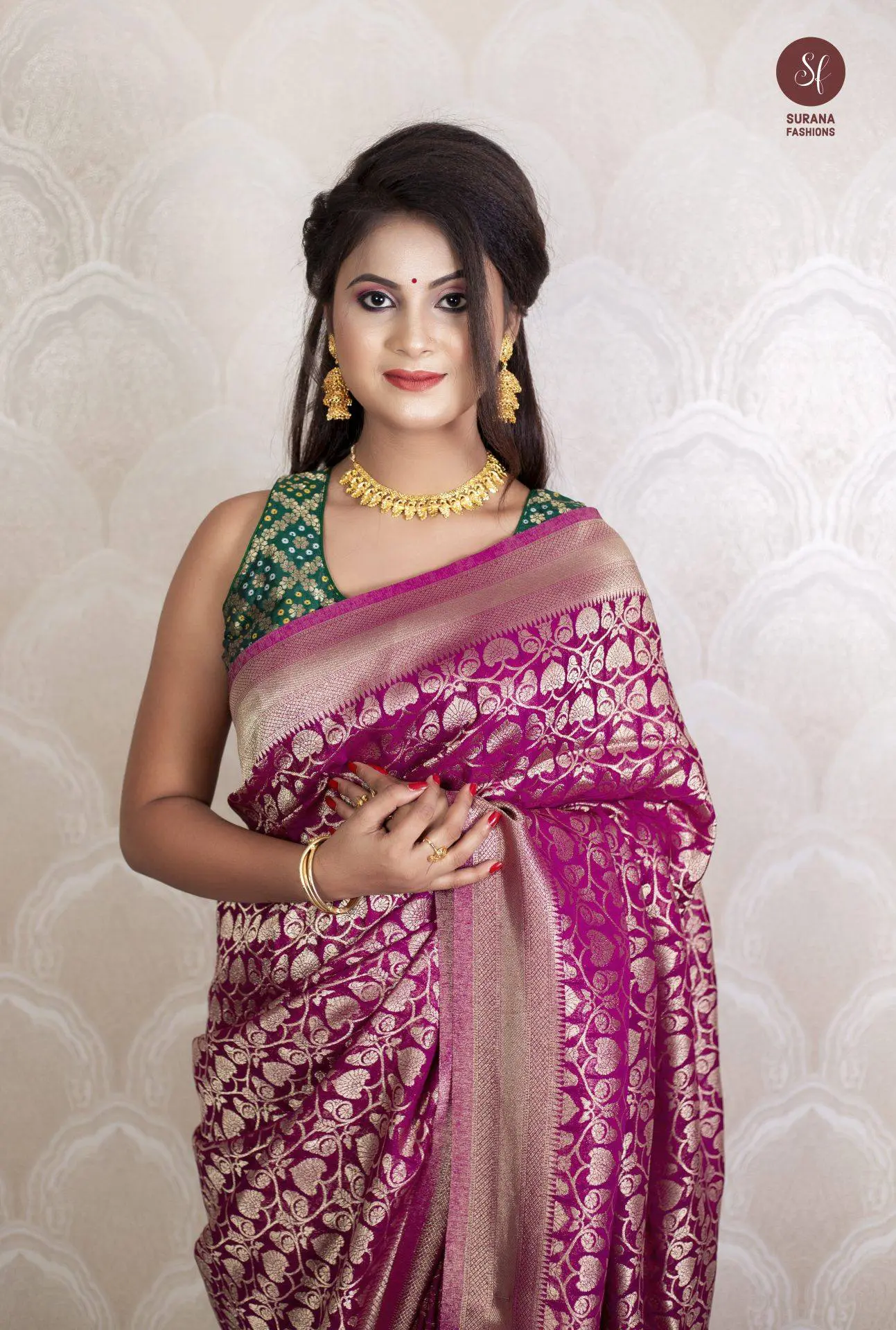 Buy KASTBHANJAN FASHION Color Block Banarasi Georgette Multicolor Sarees  Online @ Best Price In India | Flipkart.com